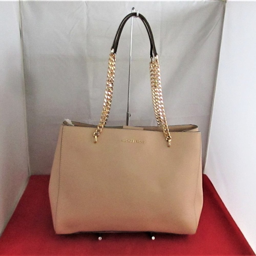 Michael Kors Ellis Large Saffiano Leather Shoulder Tote  #3235